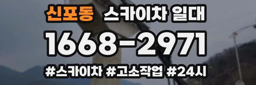 신포동 스카이차 일대