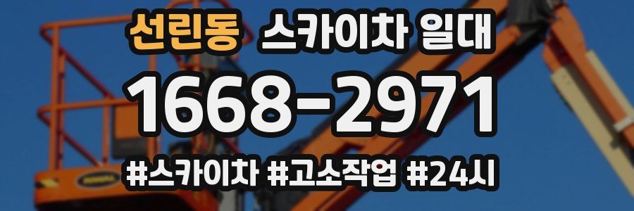 선린동 스카이차 일대