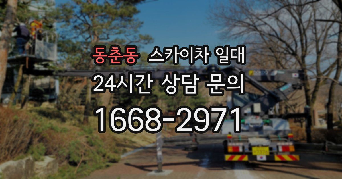 동춘동 스카이차 일대