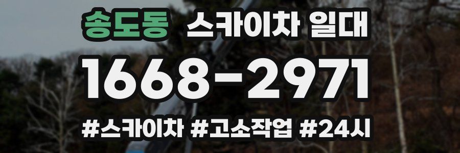 송도동 스카이차 일대
