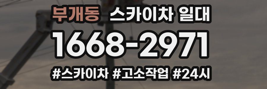 부개동 스카이차 일대