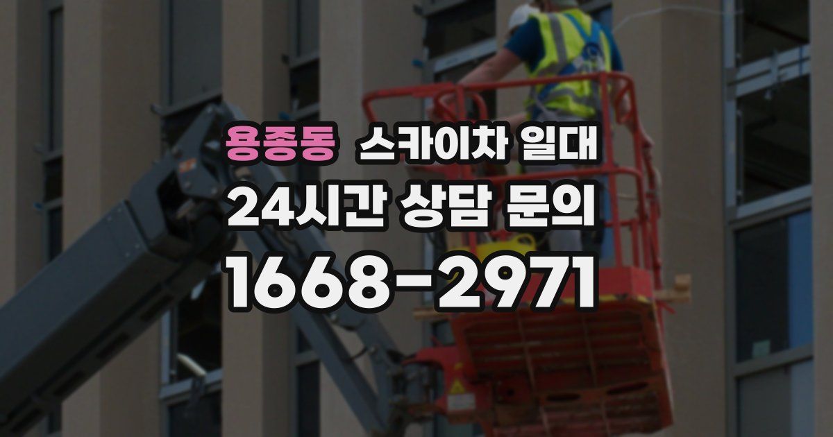 용종동 스카이차 일대