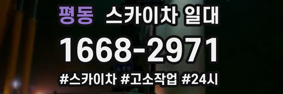 평동 스카이차 일대