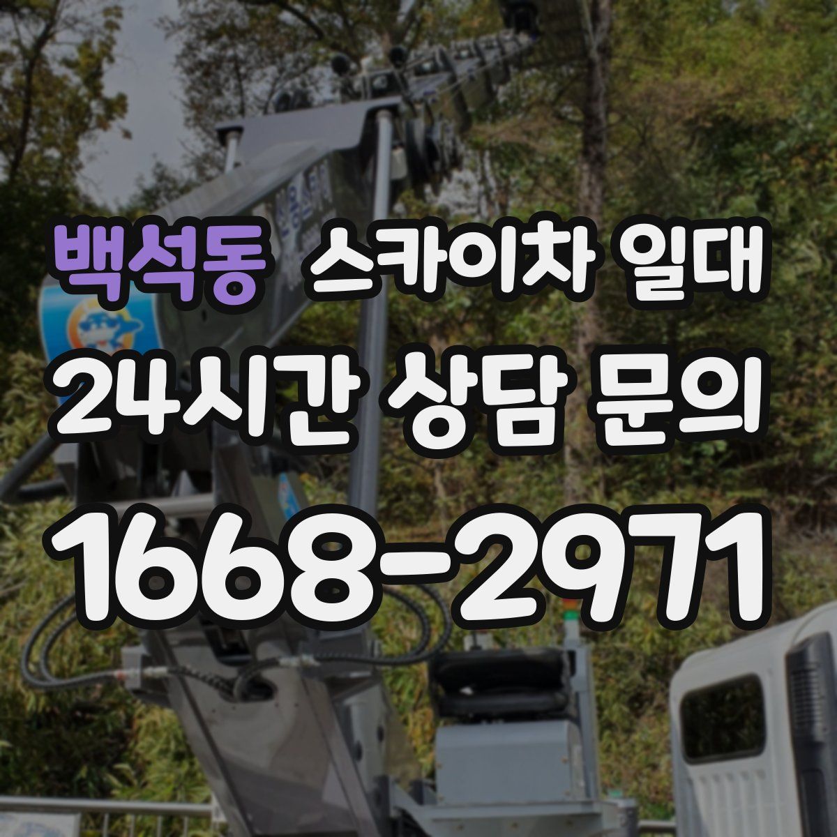 백석동 스카이차 일대