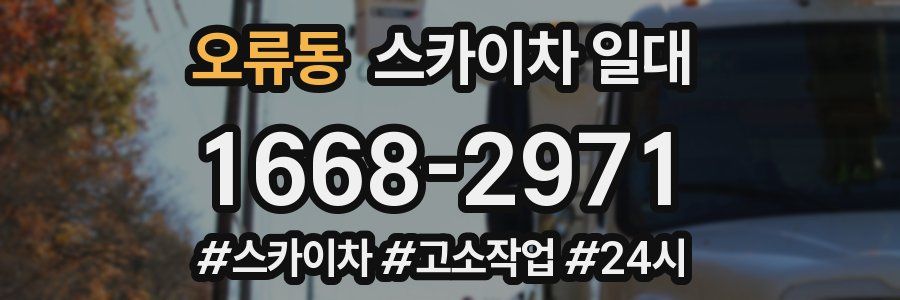 오류동 스카이차 일대