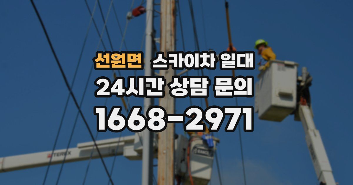 선원면 스카이차 일대
