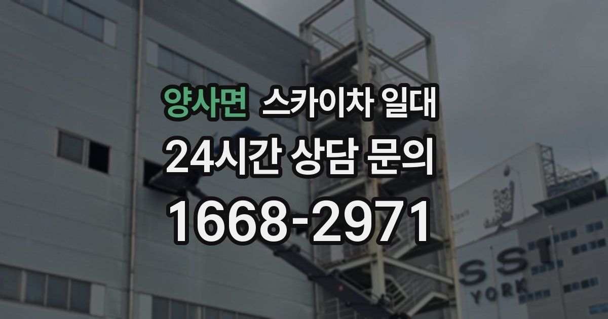 양사면 스카이차 일대