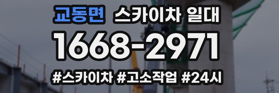 교동면 스카이차 일대