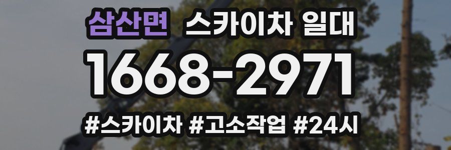 삼산면 스카이차 일대