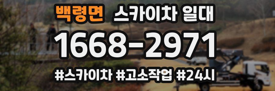 백령면 스카이차 일대