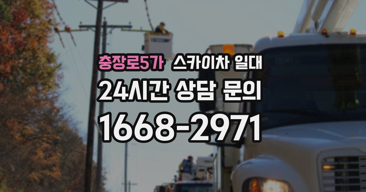 충장로5가 스카이차 일대