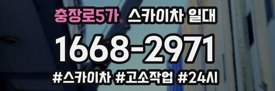 충장로5가 스카이차 일대