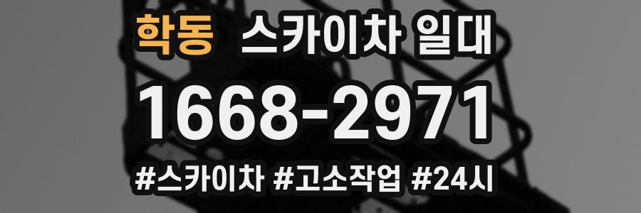학동 스카이차 일대