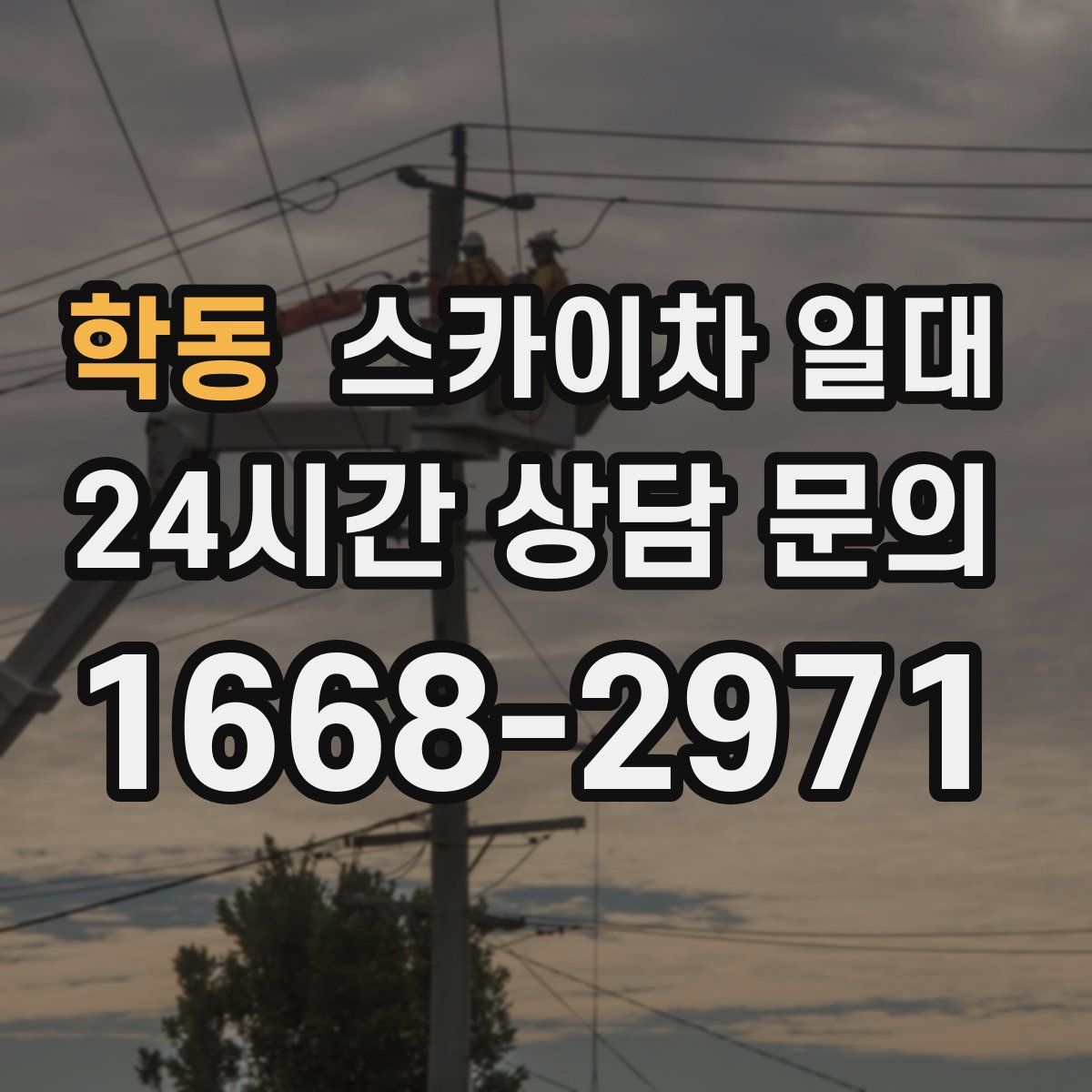 학동 스카이차 일대