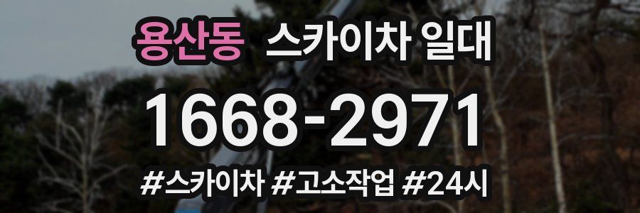 용산동 스카이차 일대