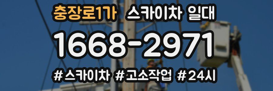 충장로1가 스카이차 일대