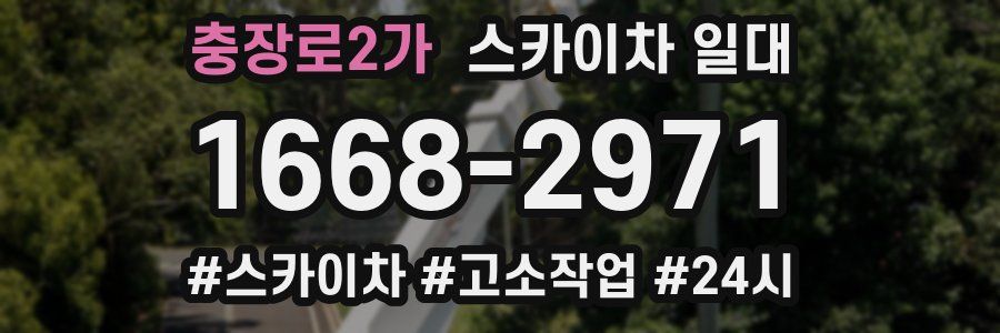 충장로2가 스카이차 일대