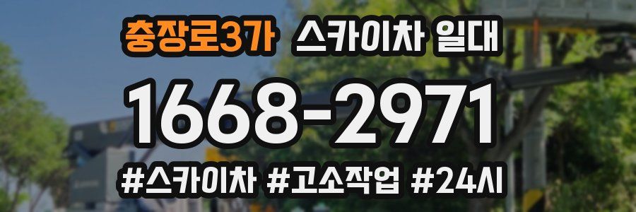 충장로3가 스카이차 일대