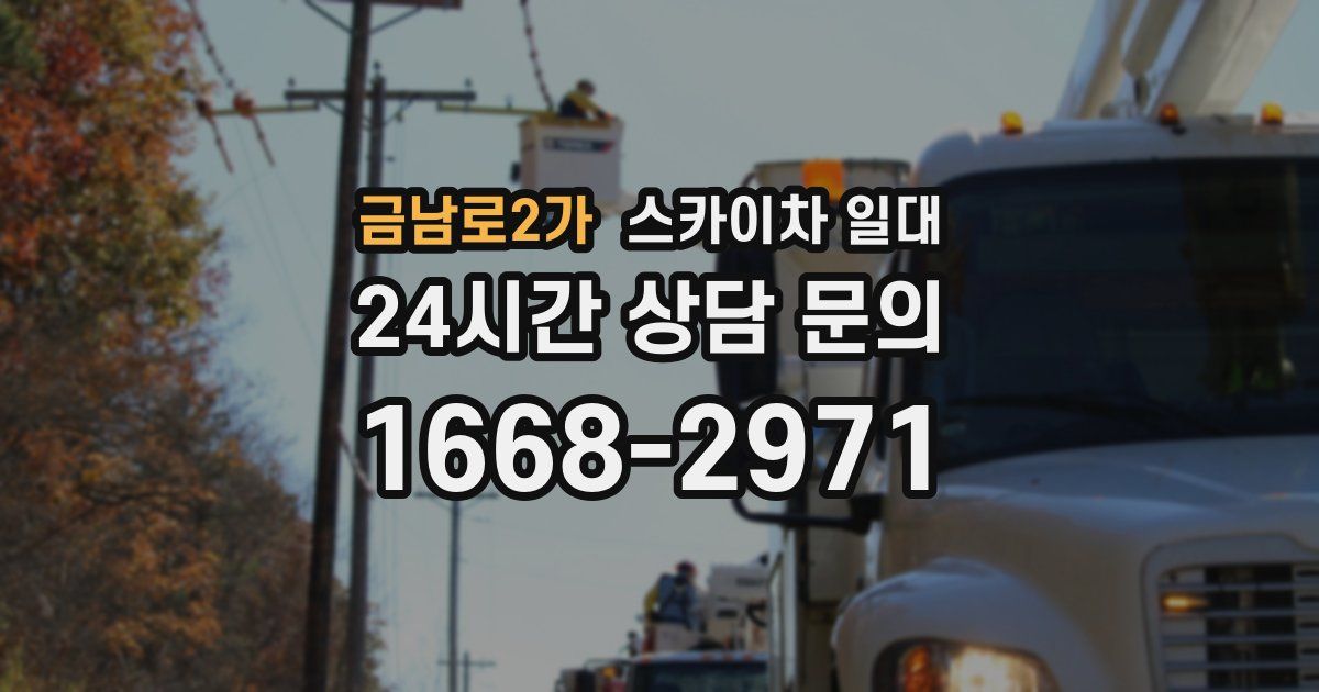 금남로2가 스카이차 일대