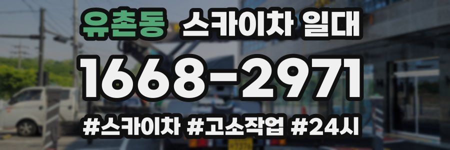 유촌동 스카이차 일대