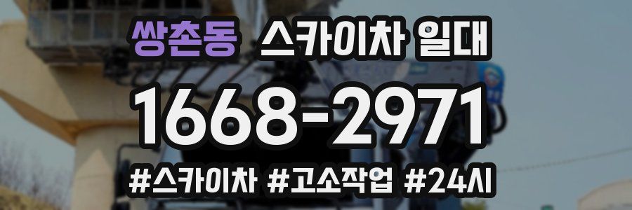 쌍촌동 스카이차 일대