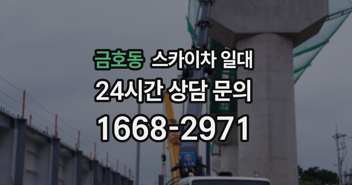 금호동 스카이차 일대