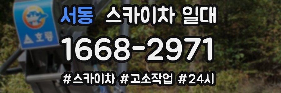 서동 스카이차 일대