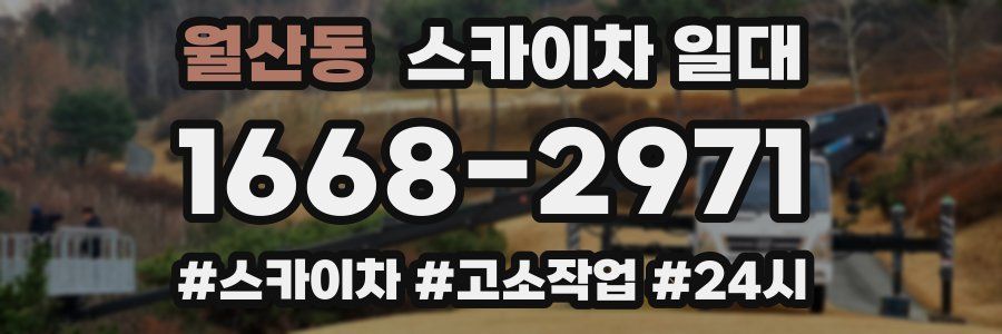 월산동 스카이차 일대