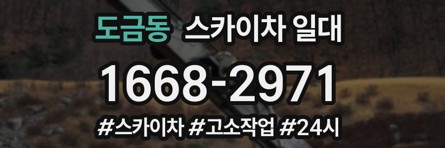 도금동 스카이차 일대