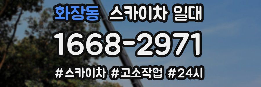 화장동 스카이차 일대