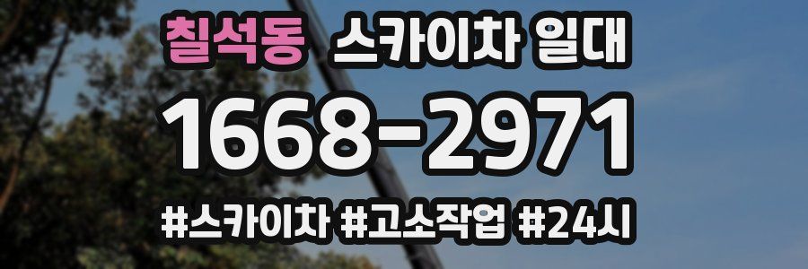 칠석동 스카이차 일대