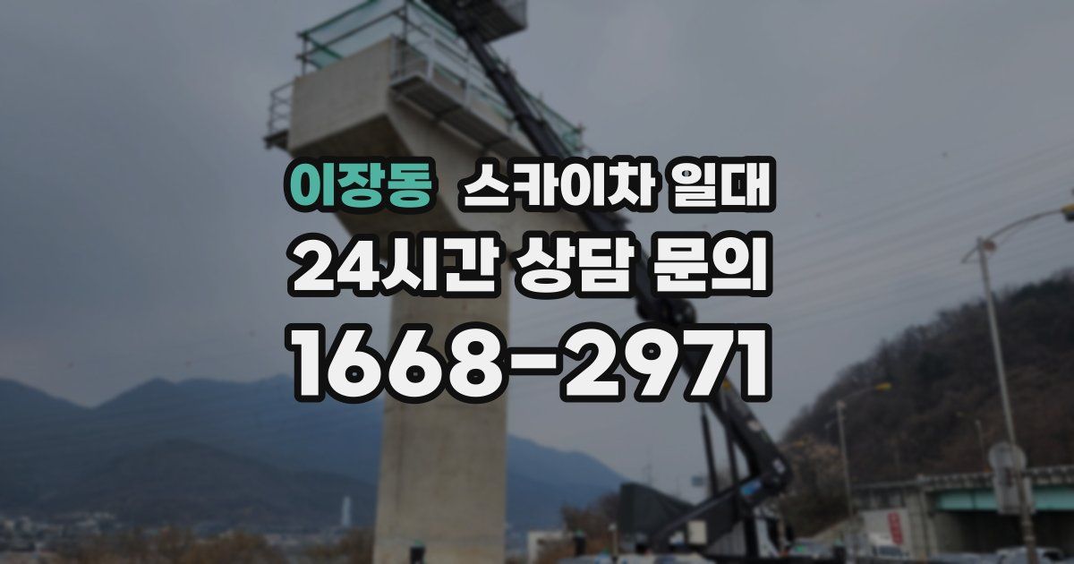이장동 스카이차 일대