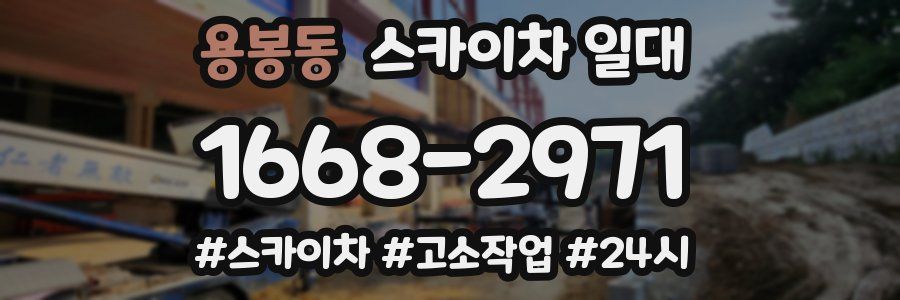 용봉동 스카이차 일대