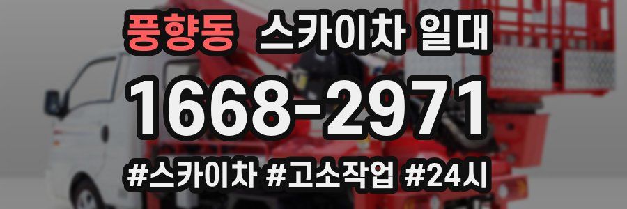 풍향동 스카이차 일대