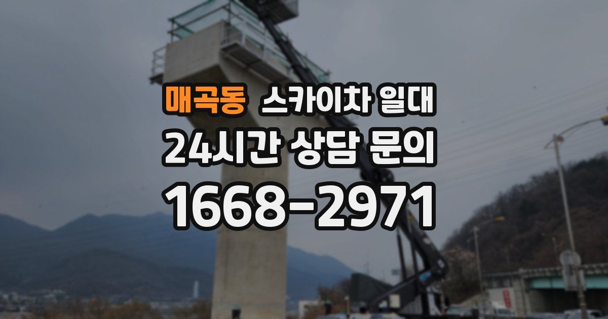 매곡동 스카이차 일대