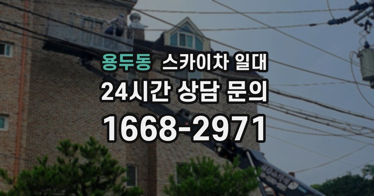 용두동 스카이차 일대
