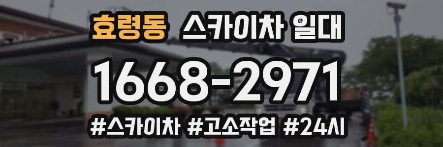 효령동 스카이차 일대