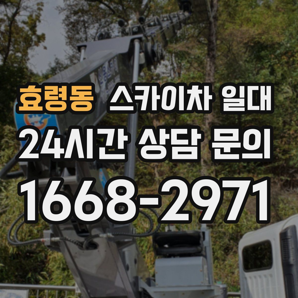효령동 스카이차 일대