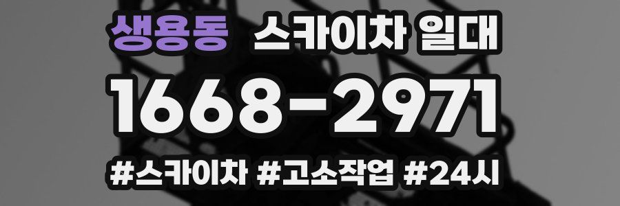 생용동 스카이차 일대