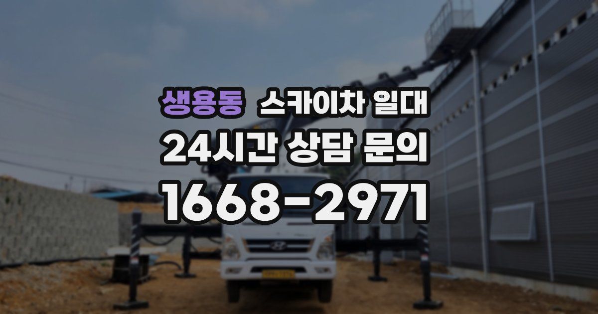 생용동 스카이차 일대