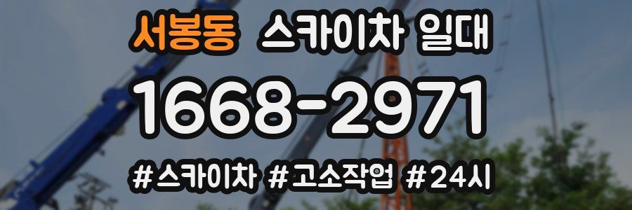 서봉동 스카이차 일대