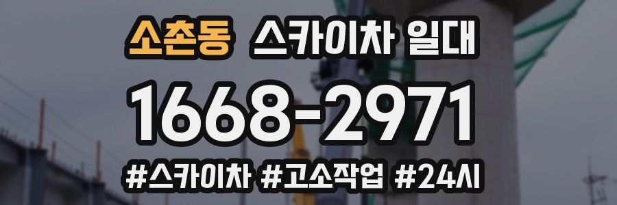 소촌동 스카이차 일대