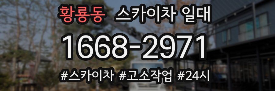 황룡동 스카이차 일대