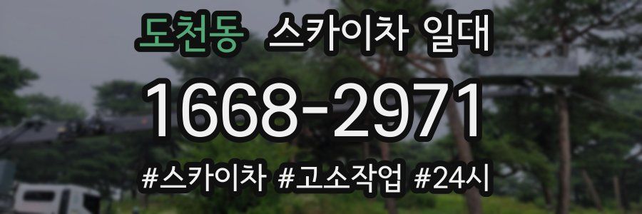 도천동 스카이차 일대