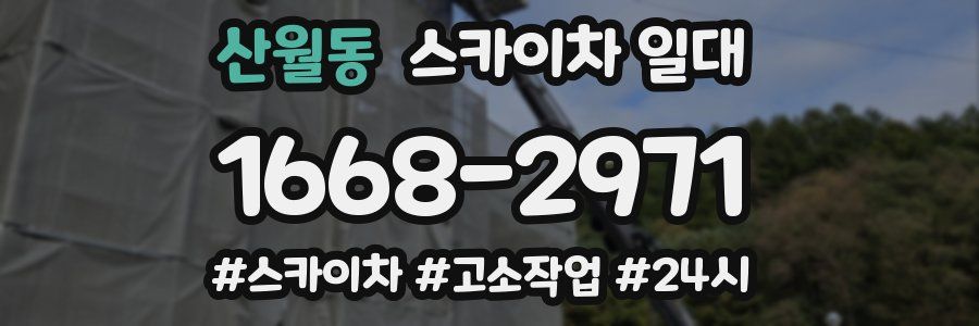산월동 스카이차 일대