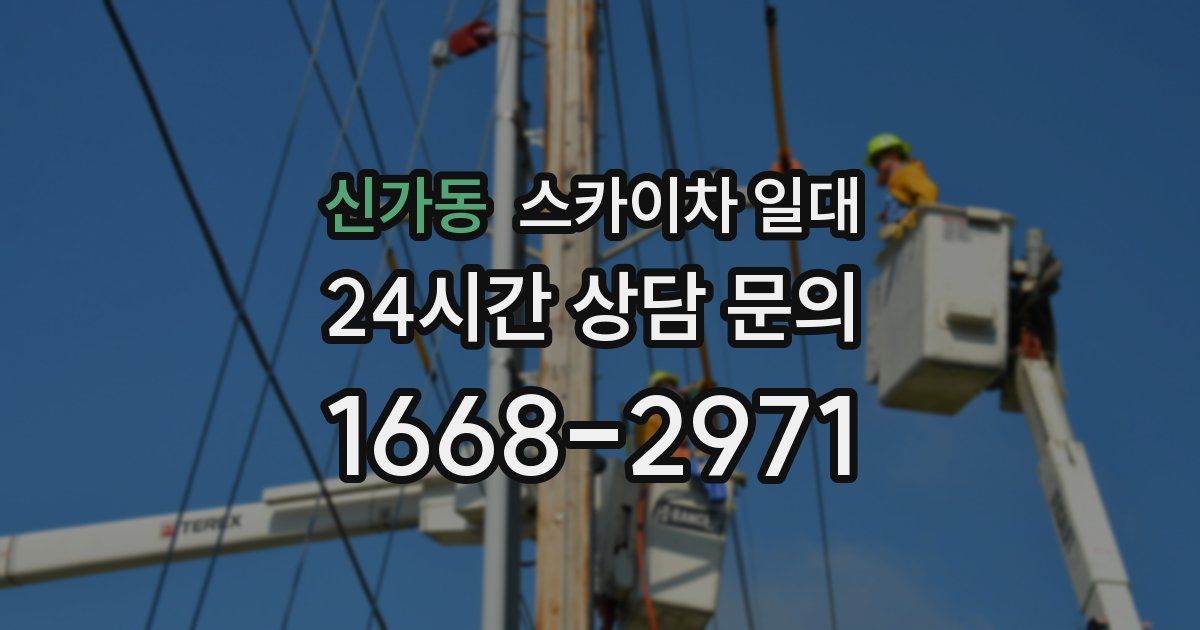 신가동 스카이차 일대