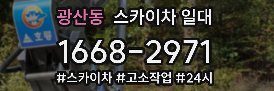 광산동 스카이차 일대