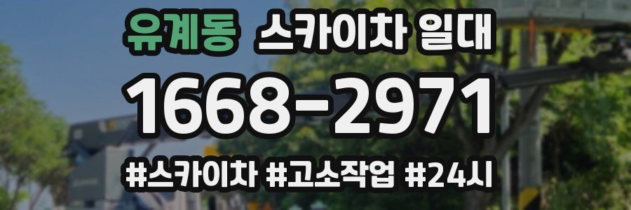유계동 스카이차 일대