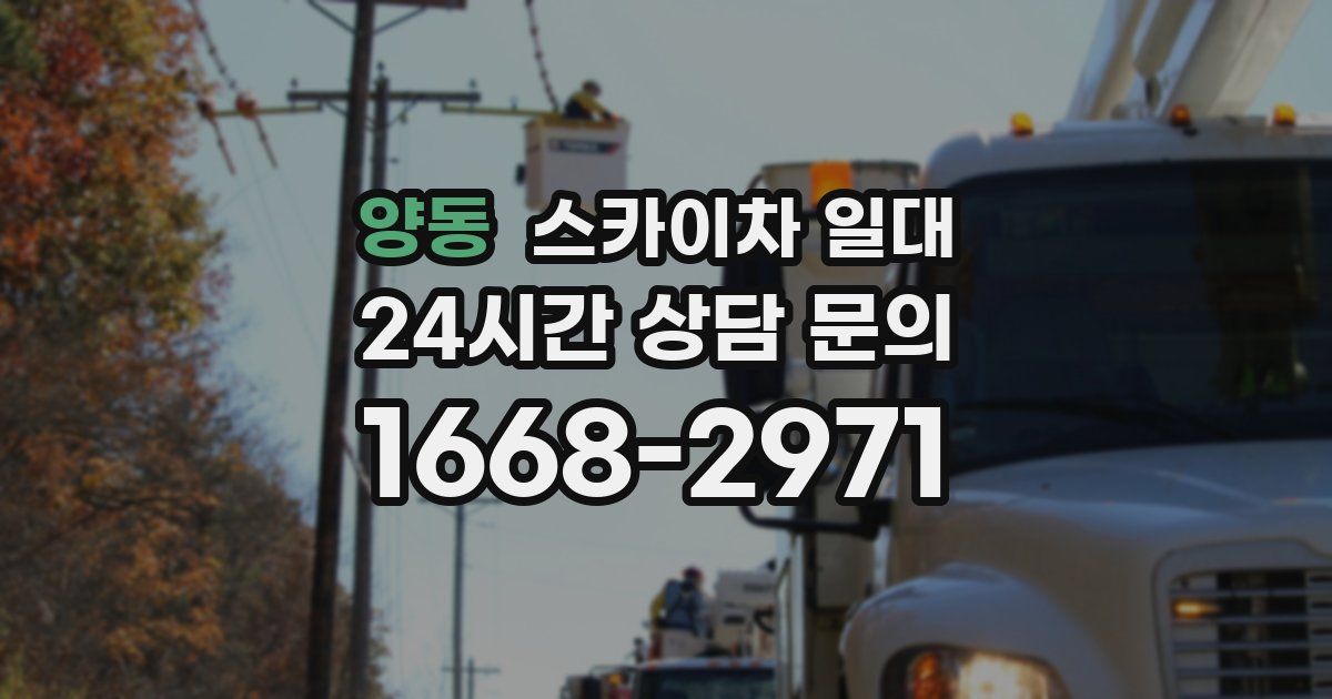 양동 스카이차 일대
