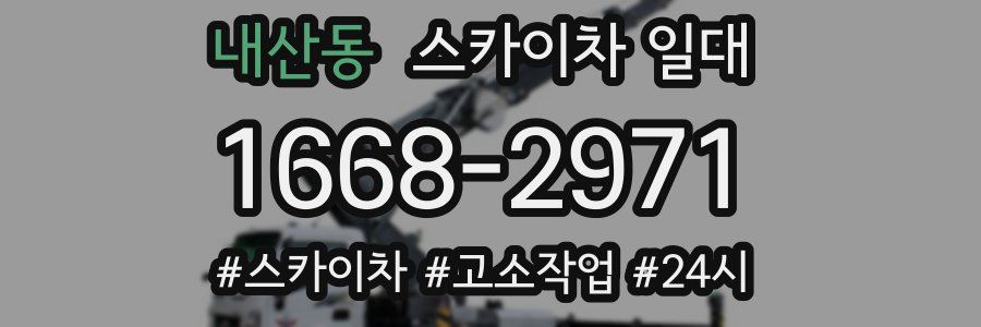 내산동 스카이차 일대